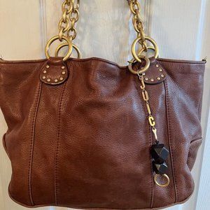 Vintage Y2K Juicy Couture Bag-Genuine Leather-Brown with Gold Hardware